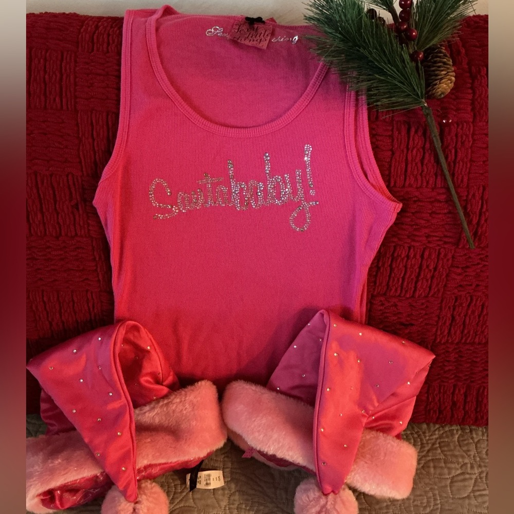 VICTORIA’S SECRET Vintage Santa Baby Tank & Hats 2005 Sz Medium Great Condition - Picture 14 of 16